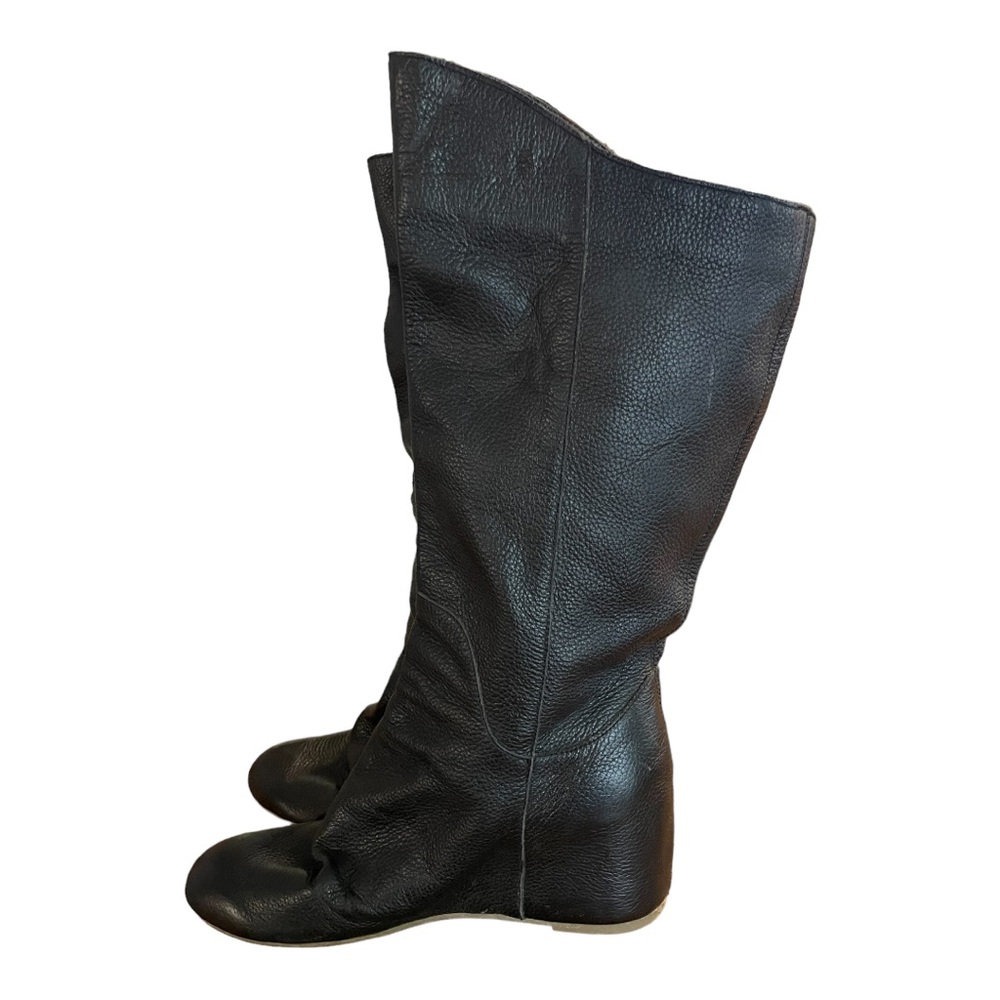 Aldo Black Over The Knee Black Leather Boots size : Eu 40 and 9 US